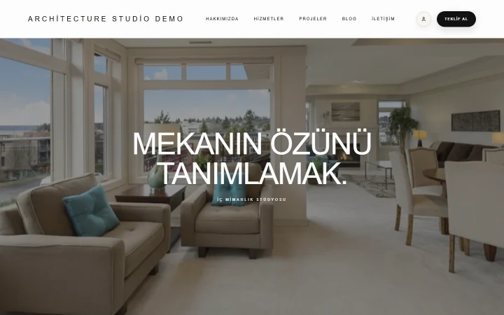 Architecture Studio · Mimarlık web sitesi canlı önizlemesi