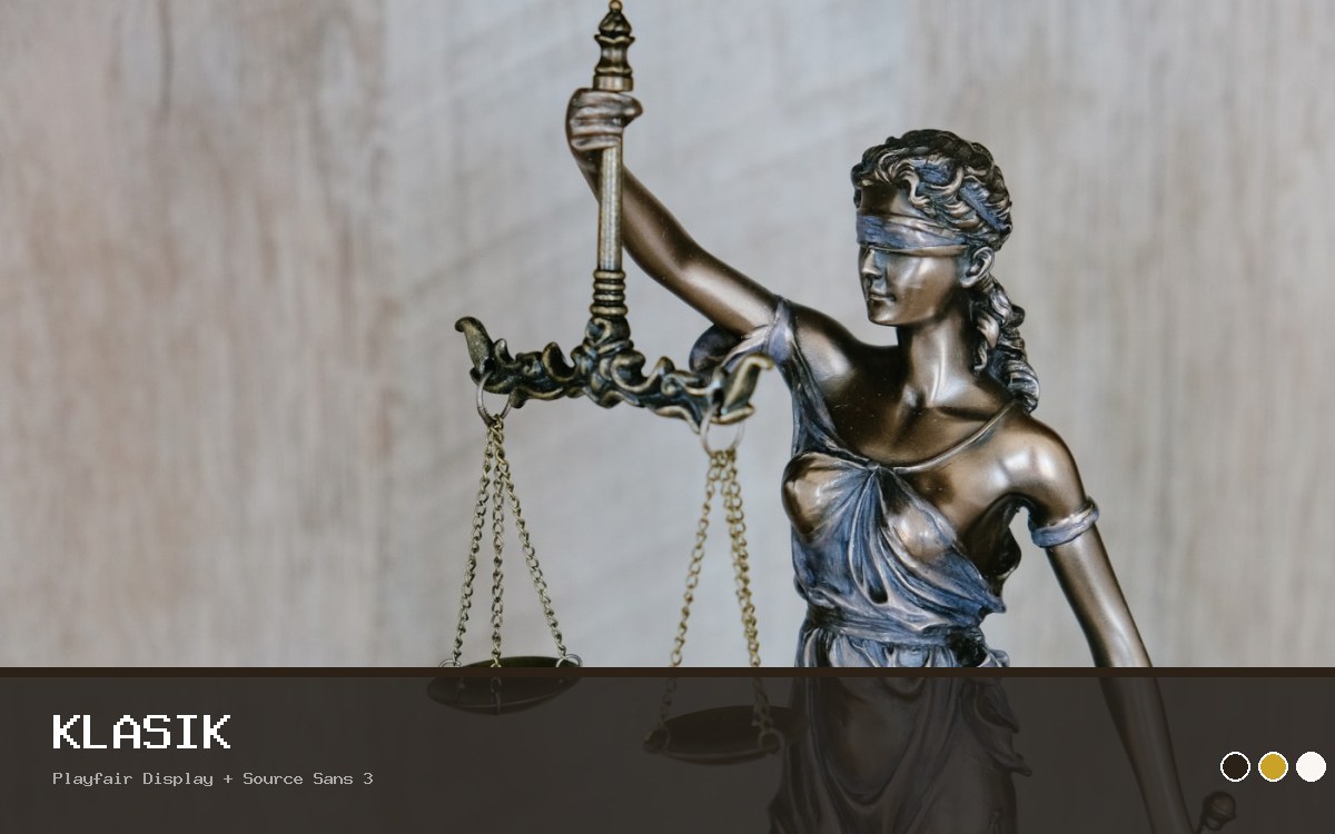 Juris Classic · Hukuk Bürosu web sitesi önizlemesi